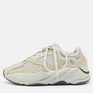 Yeezy x Adidas Grey Suede and Knit Fabric Boost 700 Salt Details Sneakers Size 37 1/3