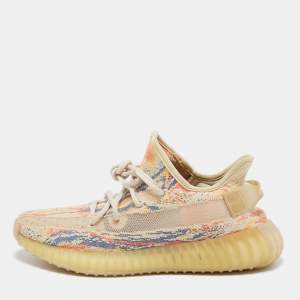 Yeezy x Adidas Multicolor Knit Fabric Boost 350 V2 Mx-Oat Sneakers Size 39 2/3