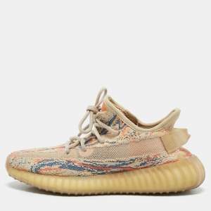 Yeezy x Adidas Multicolor Knit Fabric Boost 350 V2 MX Oat Sneakers Size 38 