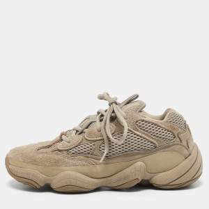 Yeezy x Adidas Brown Mesh and Suede 500 Taupe Light Sneakers Size 40 2/3