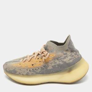 Yeezy x adidas Grey Knit Fabric Boost 380 Mist Sneakers Size 371/3