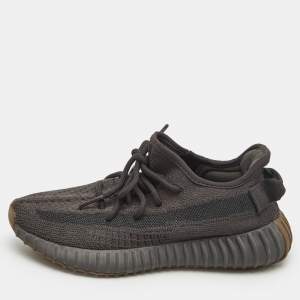 Yeezy x Adidas Black Knit Fabric Boost 350 V2 Cinder Sneakers Size 38