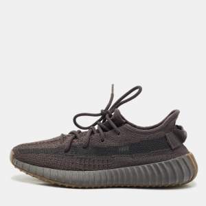 Yeezy x Adidas Black Knit Fabric Boost 350 V2 Cinder Sneakers Size 40