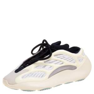 Pre Owned Yeezy x adidas Cream  Mesh, Nylon and Rubber 700 V3 Azael Sneakers Size 37.5