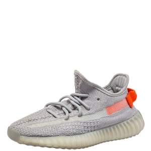 Pre Owned Yeezy x Adidas Grey Cotton Knit Boost 350 V2 'Trfrm' Sneaker Size 38