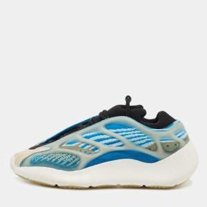 Pre Owned Yeezy x Adidas Multicolor Knit Fabric and Rubber Yeezy 700 “Azareth” Sneakers Size 38