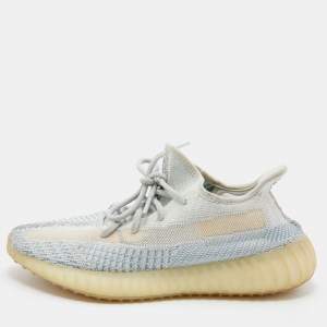 Adidas Yeezy Green Knit Fabric Boost 350 V2 Cloud (Non-Reflective) Sneakers Size 40 2/3
