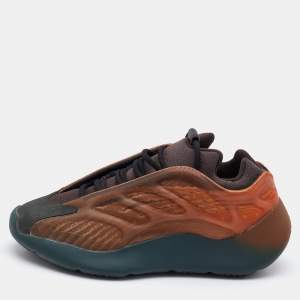 Pre Owned Yeezy x Adidas Orange PVC and Fabric Yeezy 700 V3 Copper Sneakers Size 37 1/3