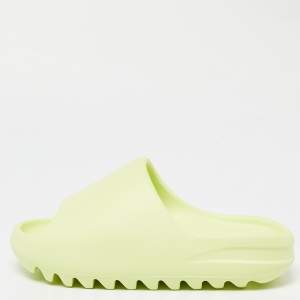 Yeezy x Adidas Glow Green Rubber Slides Size 38