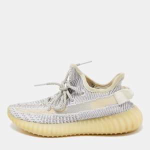 Yeezy x Adidas Grey Knit Fabric Boost 350 V2 Sneakers Size 36 1/3