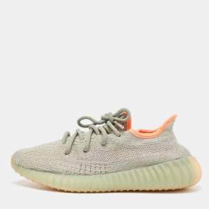 Yeezy x Adidas Grey Knit  Fabric Boost 350 V2 Sneakers Size 37 1/3