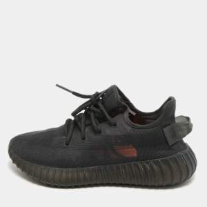 Yeezy x Adidas Black Mesh Boost 350 V2 cinder Sneakers Size 38 1/3