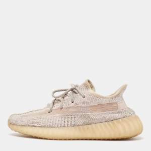 Yeezy x Adidas Two Tone Knit Fabric Boost 350 V2 Synth Sneakers Size 38 2/3