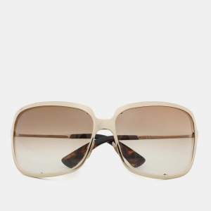 Yves Saint Laurent Gold/Brown 6145/S Oversized Sunglasses