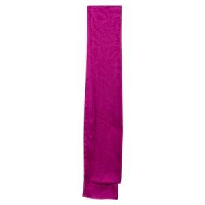Yves Saint Laurent Purple Monogram Cotton & Silk Scarf
