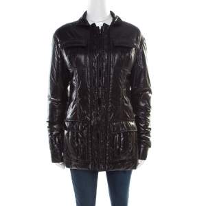 Yves Saint Laurent Paris Black Zip Front Windcheater Jacket M