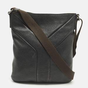 مملوكة مسبقًا Yves Saint Laurent Black Leather Messenger Bag