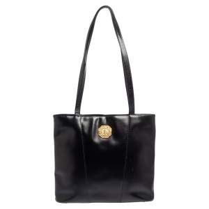 Pre Owned Yves Saint Laurent Black Leather Tote