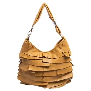 Pre Owned Yves Saint Laurent Beige Leather St. Tropez Hobo