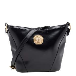 Pre Owned Yves Saint Laurent Black Leather Vintage Shoulder Bag
