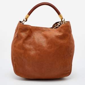Yves Saint Laurent Tan Leather Roady Hobo