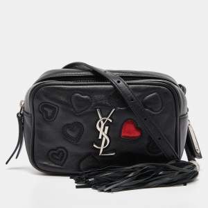 Saint Laurent Black Leather Loulou Belt Bag