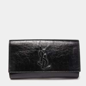 Yves Saint Laurent Black Leather Belle De Jour Clutch