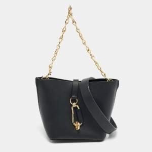 Pre Owned حقيبة كتف زاكي بوزن بيلاي سوداء جلدية