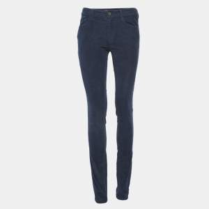 Zadig & Voltaire Blue Velour Corduroy Eva Skinny Jeans M Waist 30"