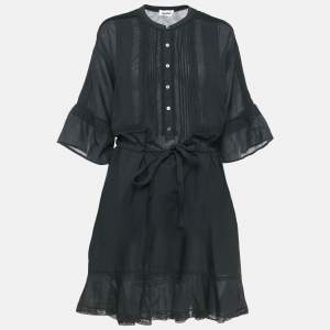 Zadig & Voltaire Black Cotton Blend Reason Lace Short Dress S