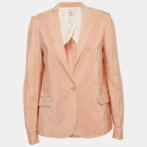 Zadig & Voltaire Pink Star Jacquard Single Breasted Victor Deluxe Blazer S