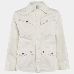 Zadig & Voltaire White Cotton Drill Button Front Kimi Jacket XS