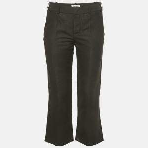 Pre Owned Zadig & Voltaire Black Lurex Posh Bright Trousers S