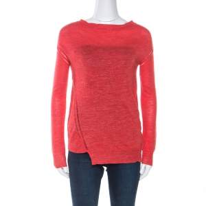 Zadig and Voltaire Red Marl Knit Roni WL Sweater XS