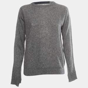 Zadig & Voltaire Grey Cashmere Blend Round Neck Sweater L