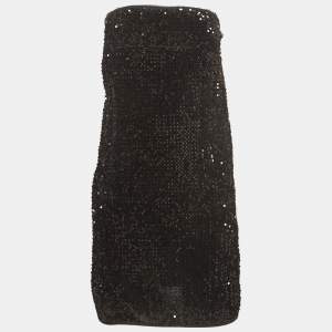 Zadig & Voltaire Black Sequin Raleg Mini Tube Dress M