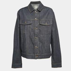 Zadig & Voltaire Blue Denim Button Front Jacket XL