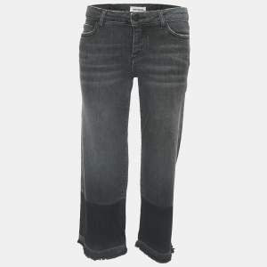 Zadig & Voltaire Grey Denim Patch Jeans M Waist 28"