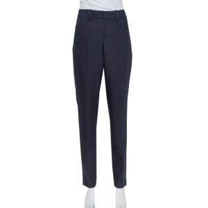 Zadig & Voltaire Navy Blue Cady Pruna Strass Trousers M