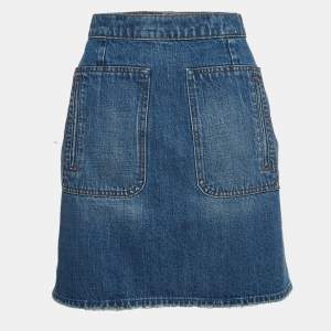 Zadig & Voltaire Blue Denim Juny Bleu Mini Skirt M