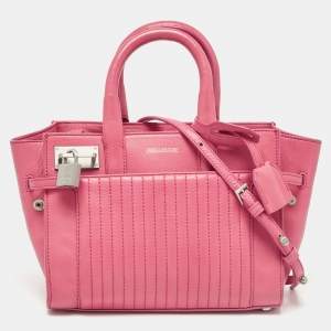Zadig & Voltaire Pink Leather XS Candide Tote
