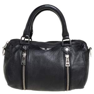 Zadig & Voltaire Black Leather Sunny Satchel