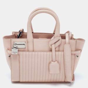 Zadig and Voltaire Light Pink Leather XS Candide Tote