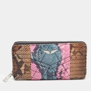 Zadig & Voltaire Multicolor Zip Around Continental Wallet