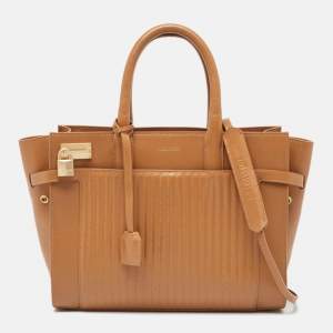 Zadig and Voltaire Cognac Leather Medium Candide Top Handle Bag
