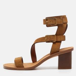 Zadig & Voltaire Brown Leather Cecilia Caprese Sandals Size 41