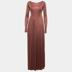 Zimmermann Blush Pink Jersey Temper Liquid Maxi Dress L
