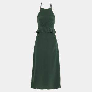 Zimmermann Green Silk Midi Dress XXS (SIZE 0P)