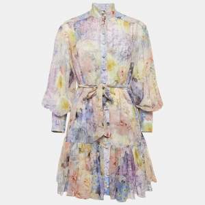 Zimmermann Multicolor Floral Print Mini Dress S