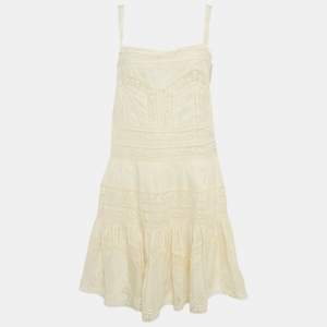 Zimmermann Cream Lace Halliday Mini  Dress L